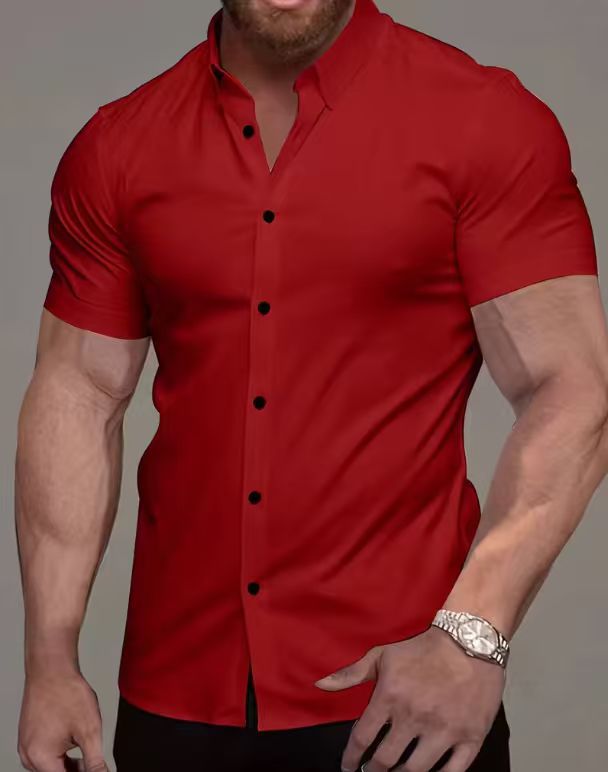 Men's Casual Fashion Thin Stretch Shirt