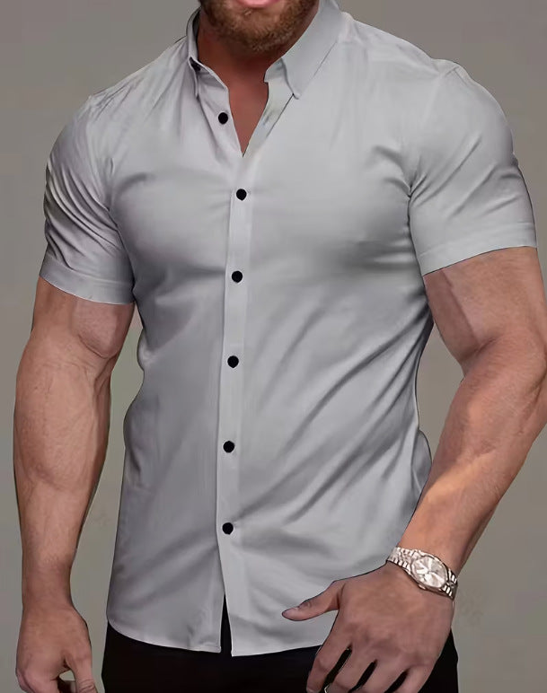 Men's Casual Fashion Thin Stretch Shirt