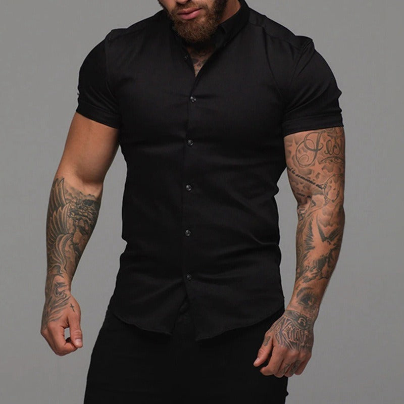 Men's Casual Fashion Thin Stretch Shirt