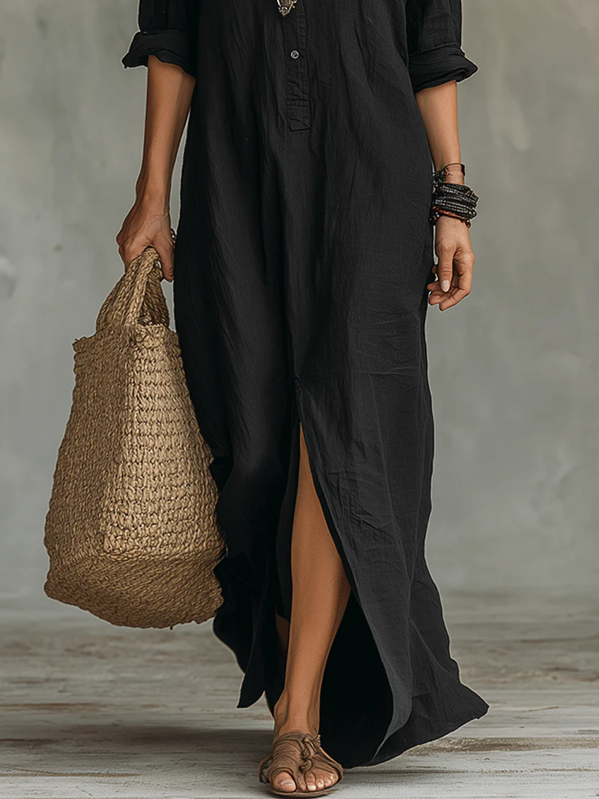 Hattie™ Long Button Dress