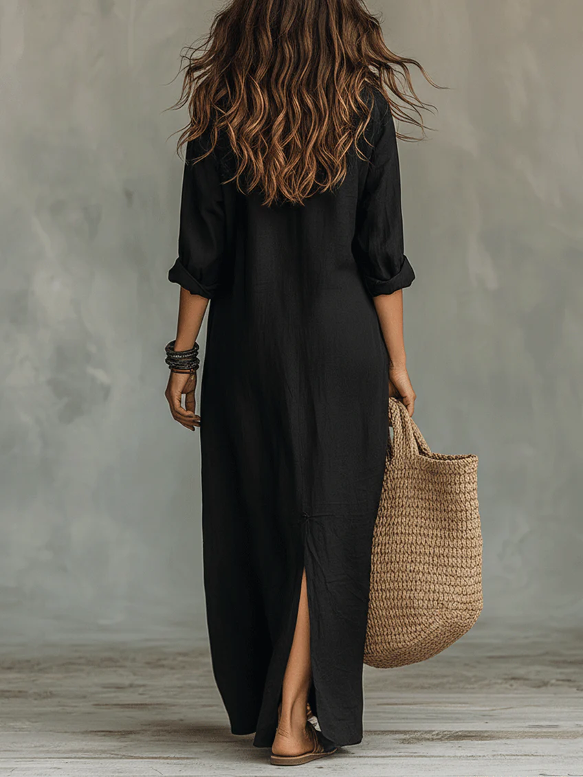 Hattie™ Long Button Dress