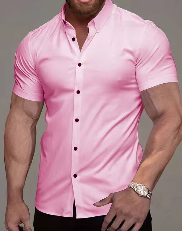 Men's Casual Fashion Thin Stretch Shirt