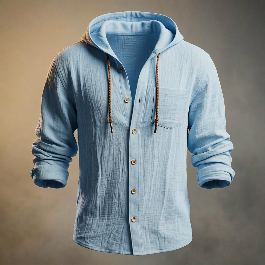 Miles Cotton Linen Hooded Jacket