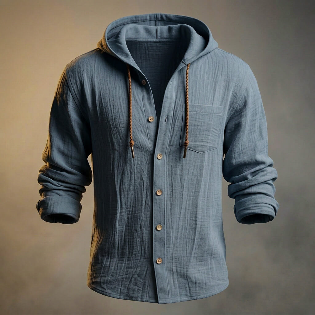 Miles Cotton Linen Hooded Jacket