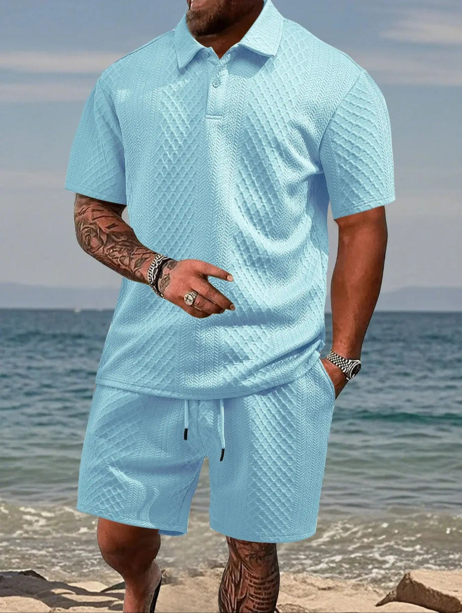 Classic Jacquard Polo Set
