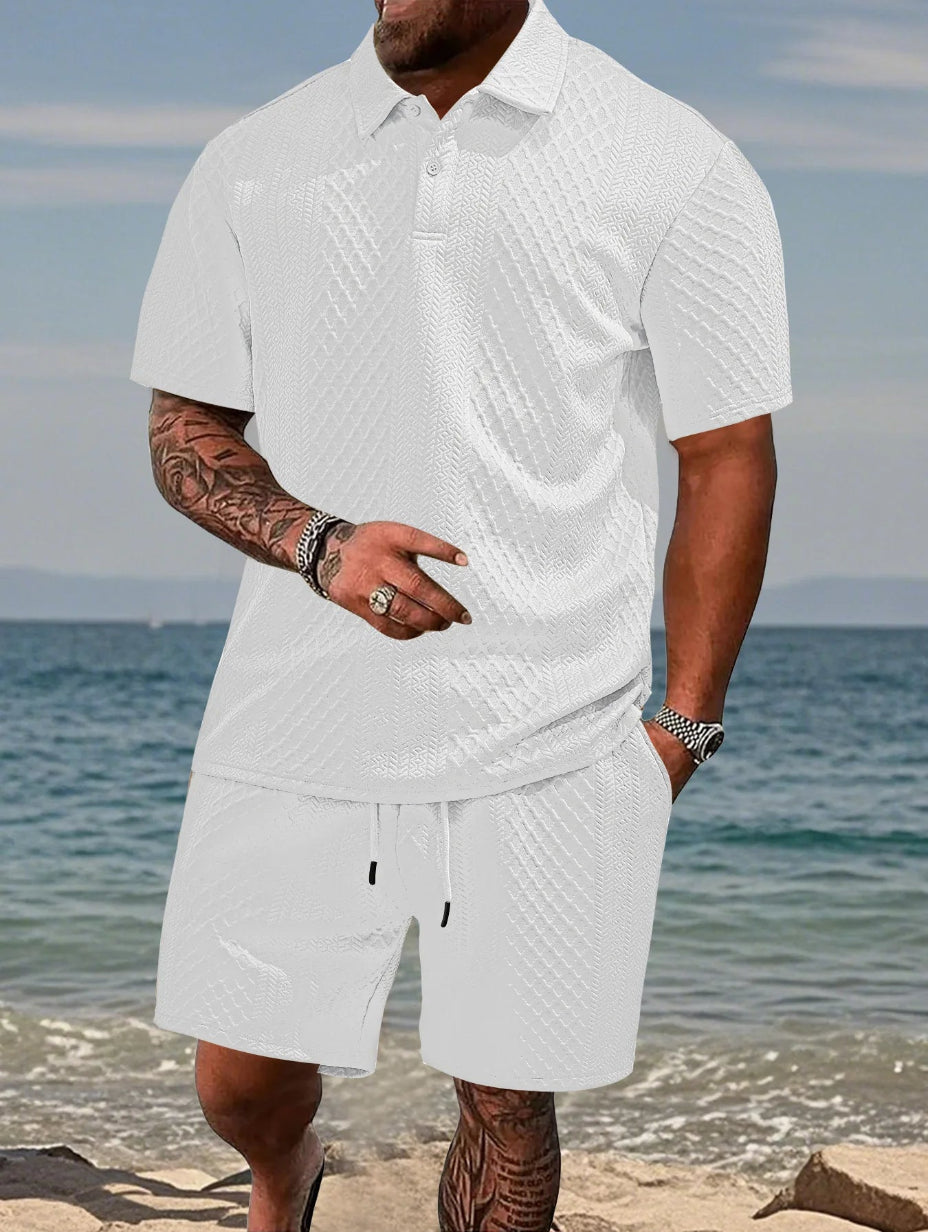 Classic Jacquard Polo Set