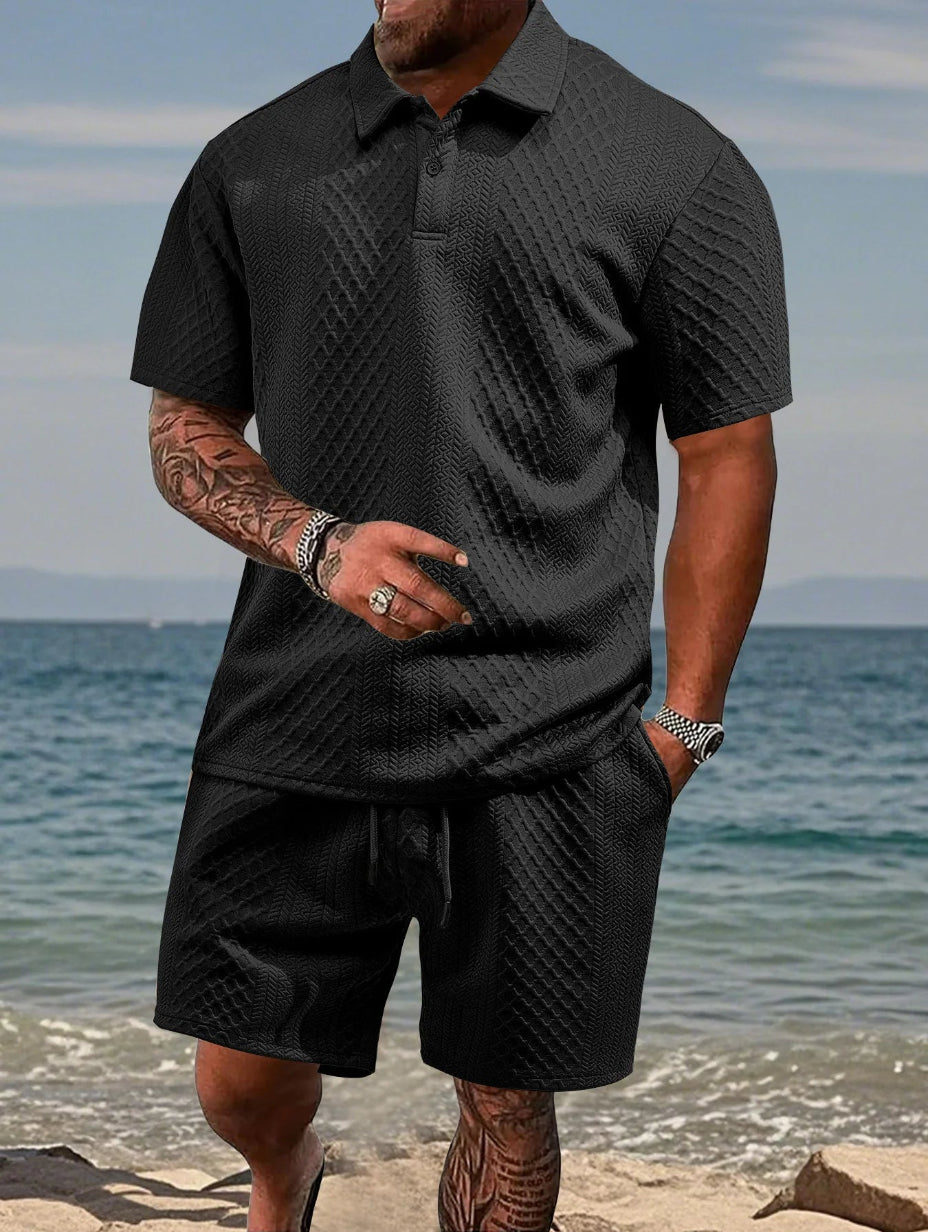 Classic Jacquard Polo Set