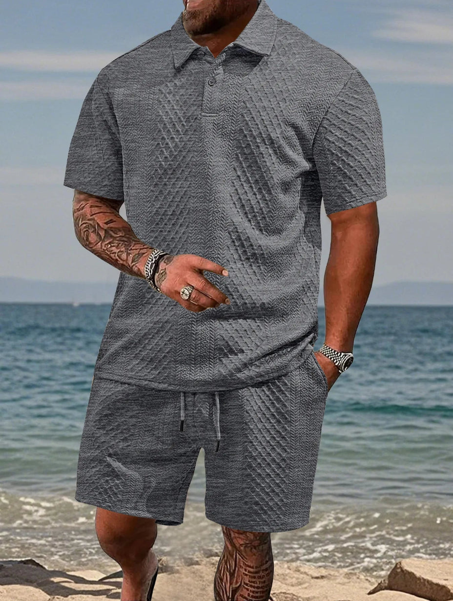 Classic Jacquard Polo Set