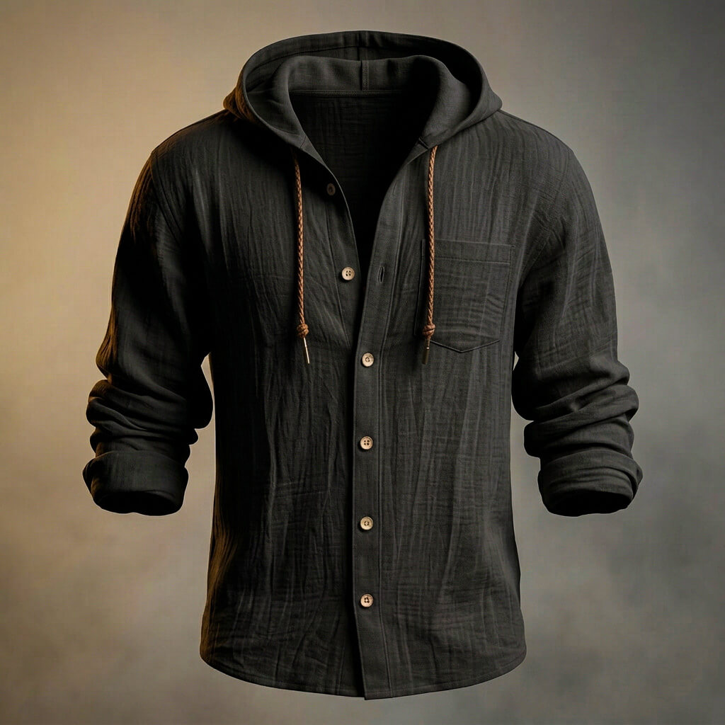 Miles Cotton Linen Hooded Jacket