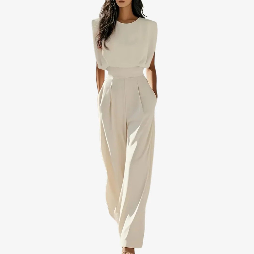 Lucille™ | Belted Wide Leg Jumpsuit