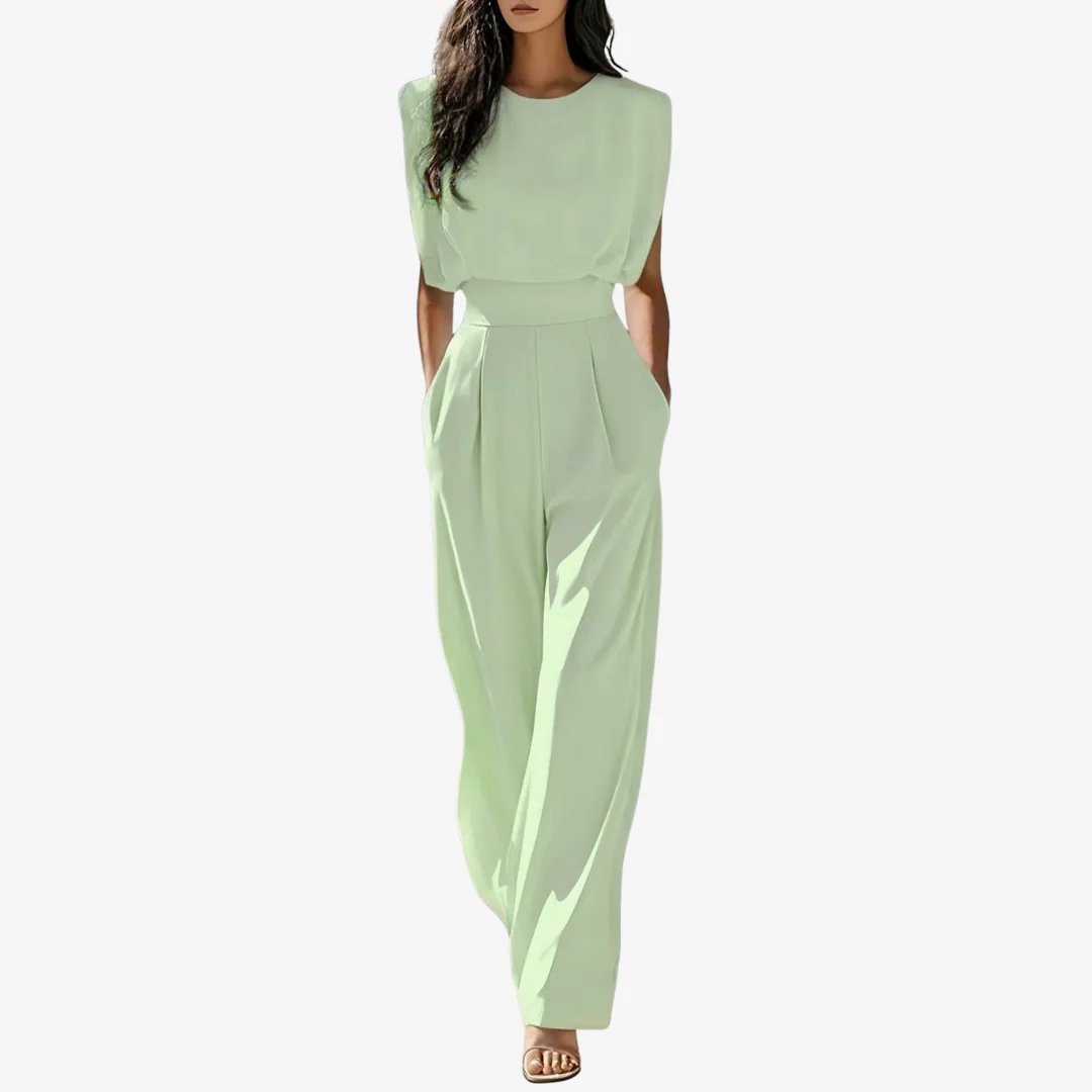 Lucille™ | Belted Wide Leg Jumpsuit