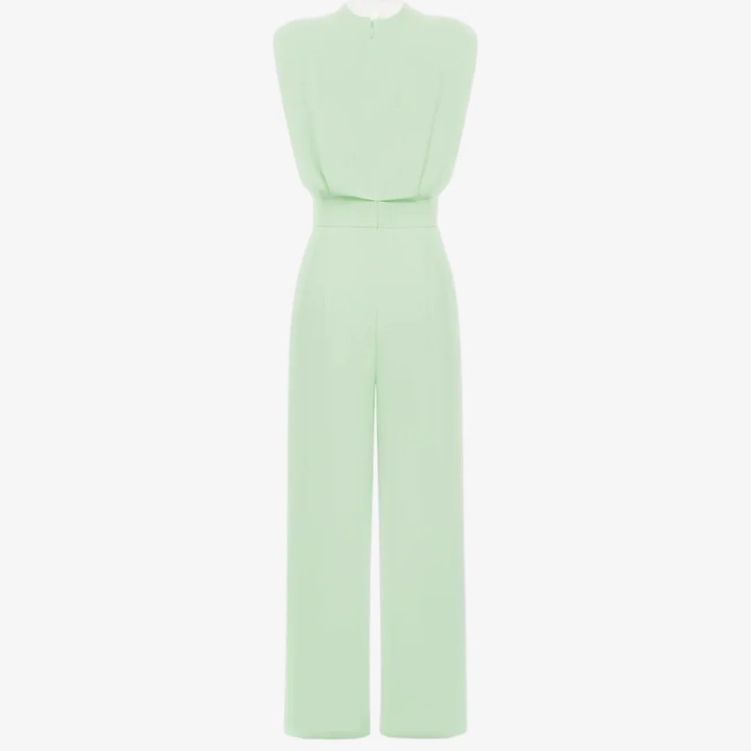 Lucille™ | Belted Wide Leg Jumpsuit